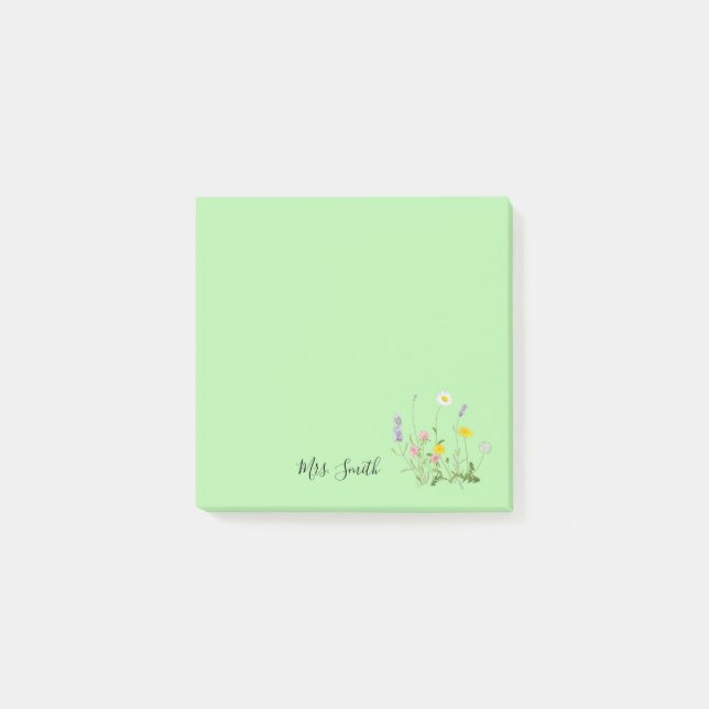 Post-it® Monographie florale personnalisée (Devant)