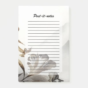 Post-it® Montagne Brumeuse Zen Oiseaux Minimaliste Nature