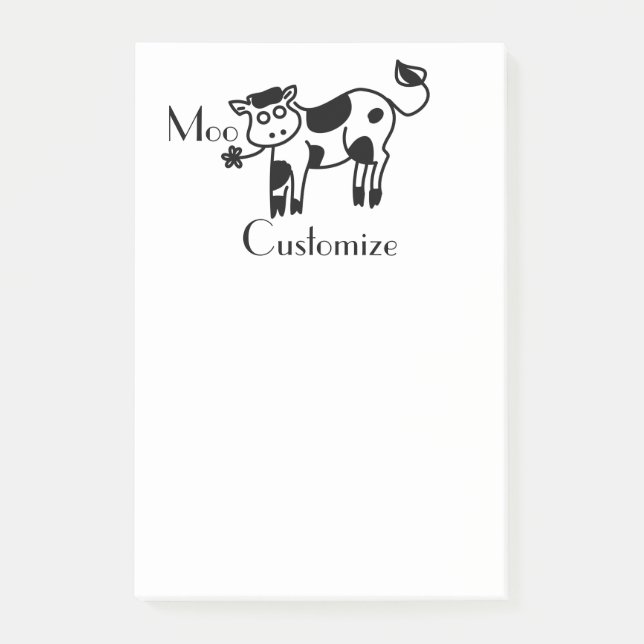 Post-it® Moo Cow Thunder_Cove (Devant)