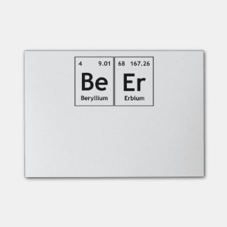 Post-it® Mot de symboles d'élément de Tableau périodique de
