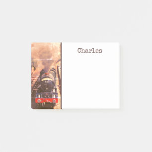 Post-it® Moteur à vapeur vintage, GWR King Class, personnal