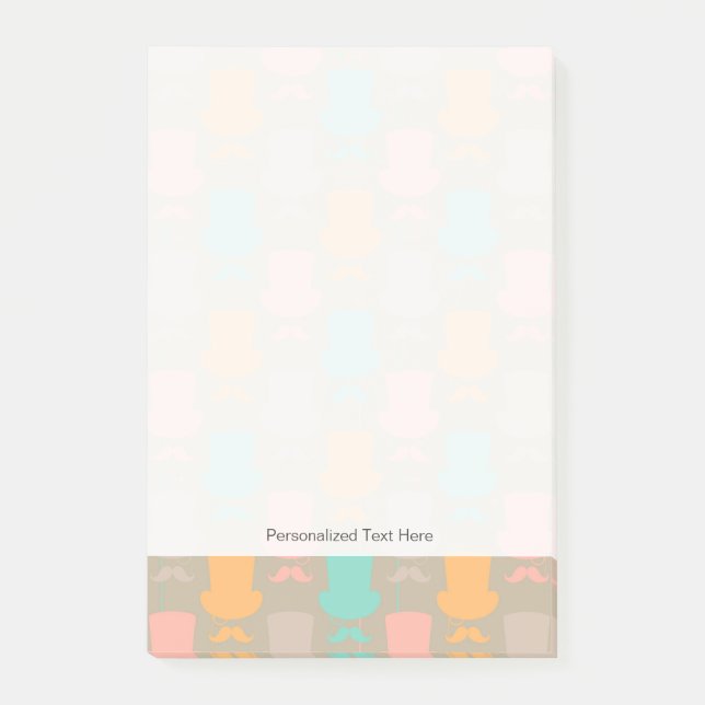 Post-it® Motif 2 de moustache (Devant)