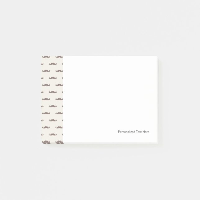 Post-it® Motif 3 de hippie de moustache (Devant)