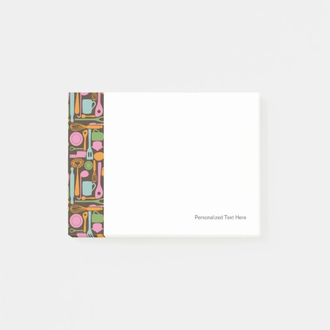 Post-it® Motif 3 d'ustensiles de cuisine (Devant)