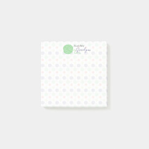 Post-it® Motif à cordes de cernes de perles tropicales