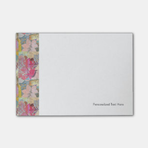 Post-it® motif à grunge floral d'art