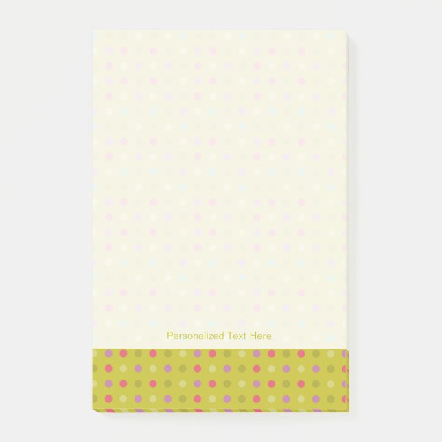Post-it® Motif à pois d'arrière - plan (Devant)