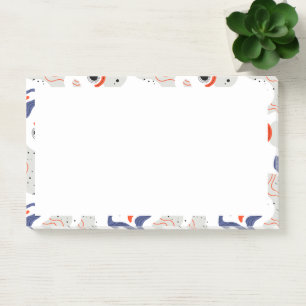 Post-it® Motif Abstrait des tourbillons et des cercles