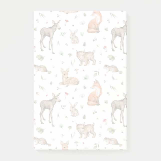 Post-it® Motif animal de bois mou (Devant)
