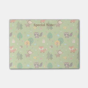 Post-it® Motif Animal De Forêt Cute Pour Les Enfants