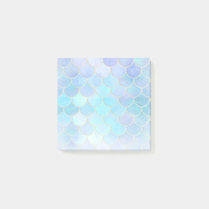 Post-it® Motif Aqua Pearlescent & Gold Mermaid