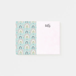Post-it® Motif arc-en-ciel blanc mignon