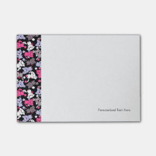 Post-it® motif aux chats kawaii aux doodles mignons 3