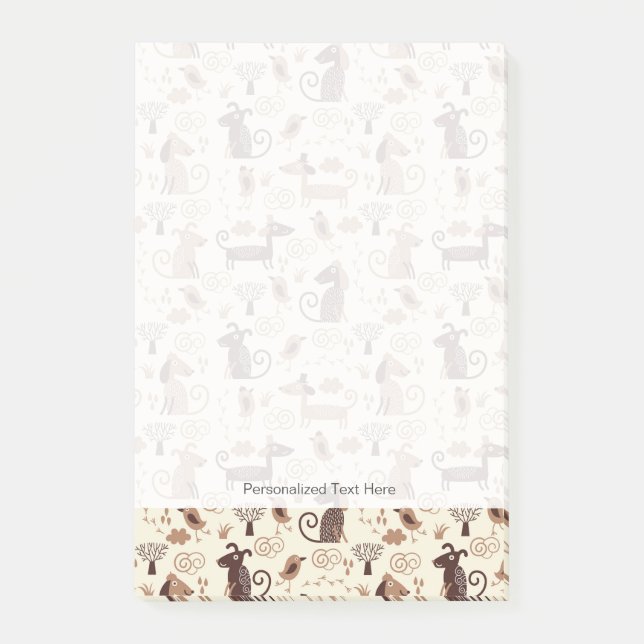 Post-it® motif aux chiens mignons (Devant)