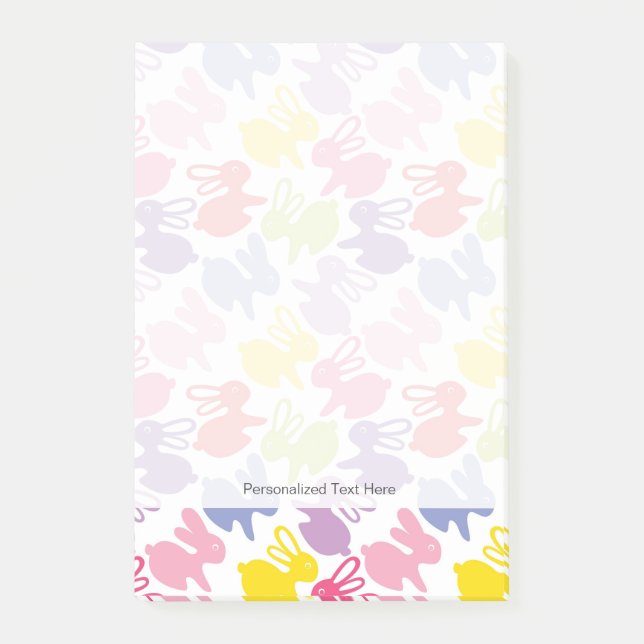 Post-it® motif avec des lapins de Pâques (Devant)