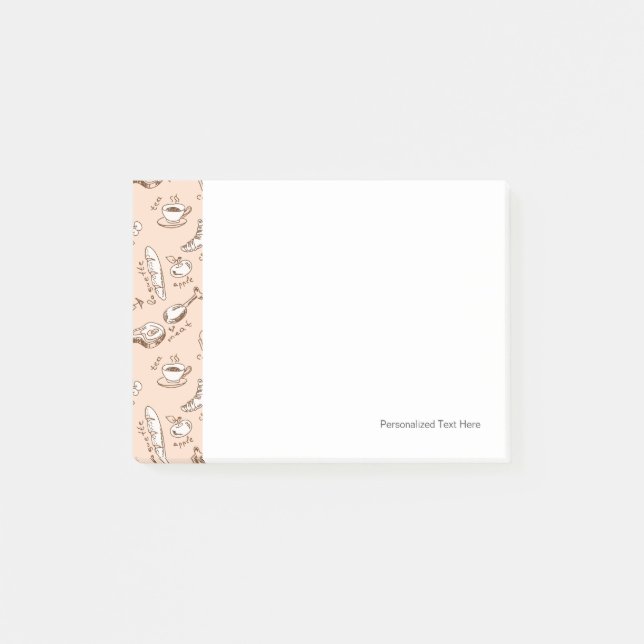 Post-it® Motif avec nourriture (Devant)