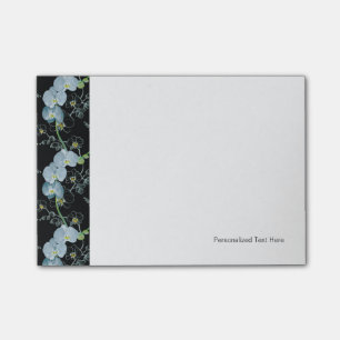 Post-it® Motif blanc d'orchidées d'aquarelle