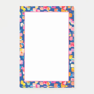 Post-it® Motif carré abstrait peint de couleurs vives