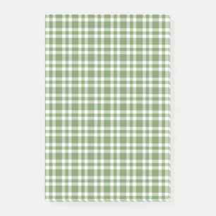 Post-it® Motif carreaux vert blanc