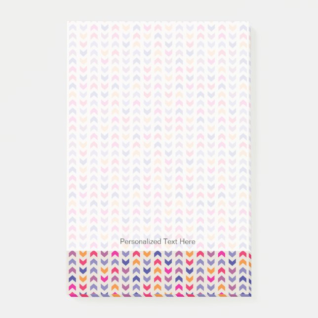 Post-it® motif coloré Aztec Chevron (Devant)