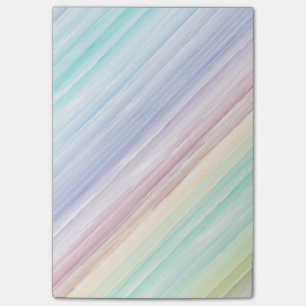 Post-it® Motif coloré de rayures d'aquarelle