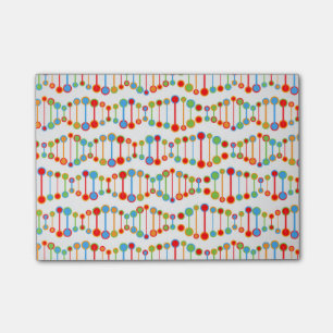 Post-it® Motif coloré de structure d'ADN