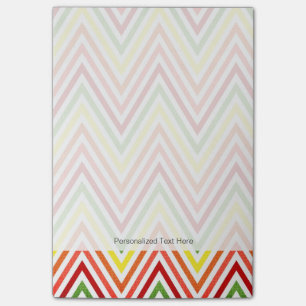 Post-it® Motif coloré de Zigzag Chevron
