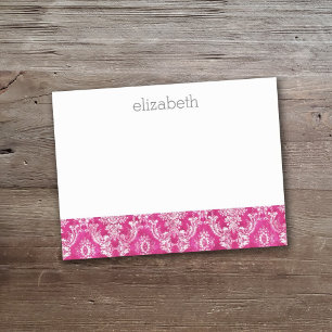 Post-it® Motif Damas rose chaud - Nom du script