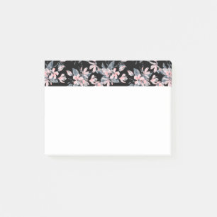 Post-it® Motif d'aquarelle rose et gris