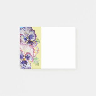 Post-it® Motif d'aquarelle rose et jaune pâle