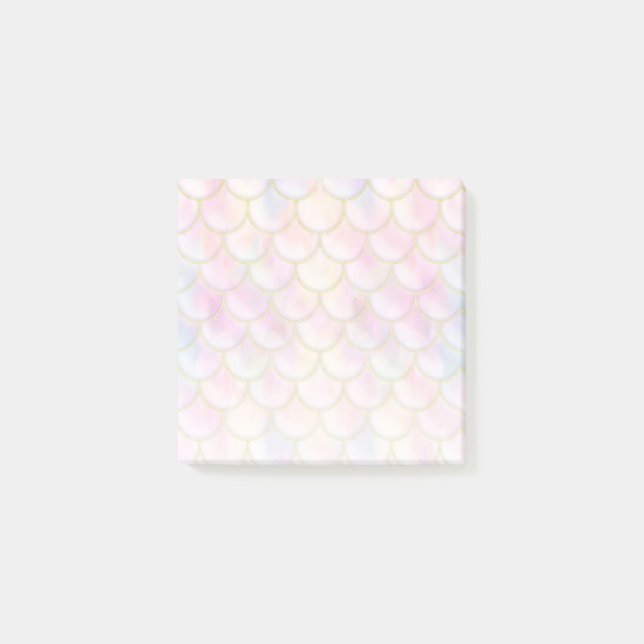 Post-it® Motif de balance de sirène Pastel Iridescente (Devant)