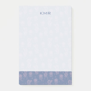 Post-it® Motif de caricatures rose et violet