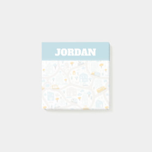Post-it® Motif de carte de quartier de Cute Pastel