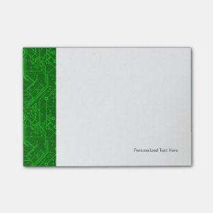 Post-it® Motif de carte électronique de vert