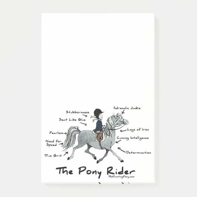 Post-it® Motif de cheval coloré (Devant)