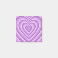 Motif de cœur hypnotique violet chic et rétro