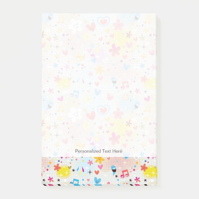 Post-it® motif de dessin animé amusant (Devant)