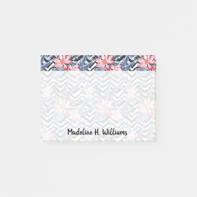 Post-it® Motif de fleur tropical de Lotus (Devant)