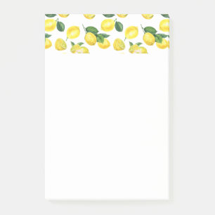 Post-it® Motif de fruits aux citrons jaunes