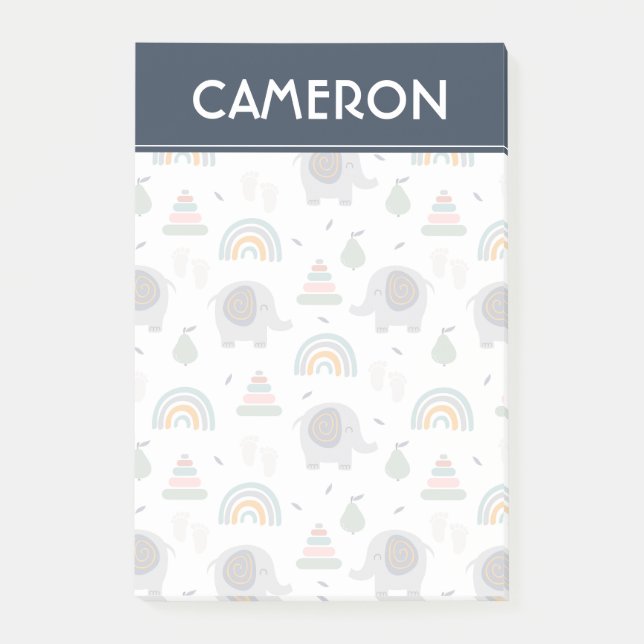 Post-it® Motif de jouets pour bébé mou (Devant)