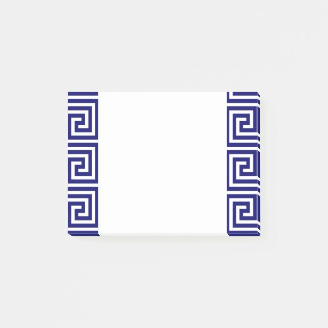 Post-it® Motif de la clé bleue de la marine (Devant)