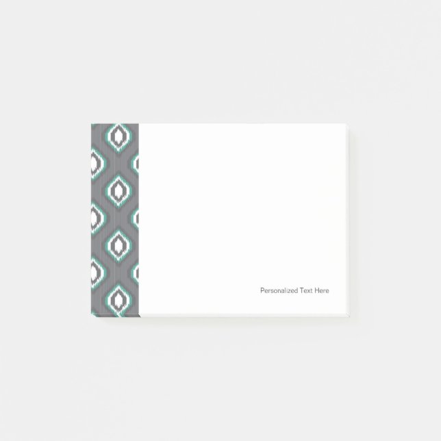 Post-it® motif de la tribu rétro-ikat (Devant)
