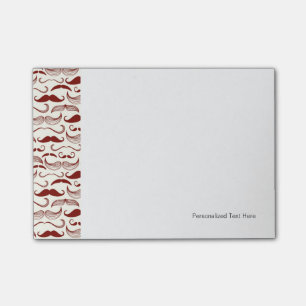 Post-it® Motif de moustache, rétro style 3