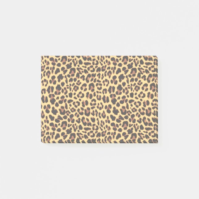 Post-it® Motif de peau d'animal d'empreinte de léopard (Devant)