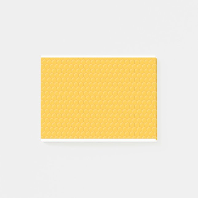 Post-it® Motif de peigne de miel - Beehive - Jaune (Devant)