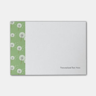 Post-it® Motif de pissenlit sur l'arrière - plan vert