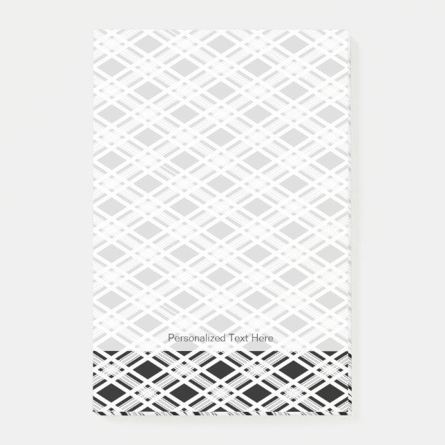 Post-it® Motif de plaid par bandes (Devant)