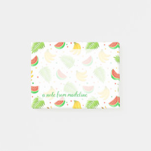 Post-it® Motif de point de polka de fruit tropical