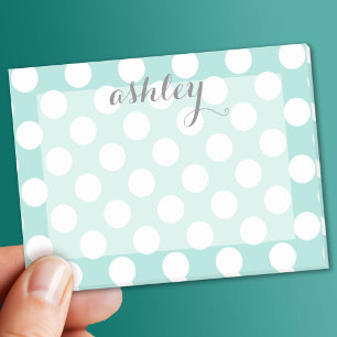 Post-it® Motif de point Polka avec nom personnalisé