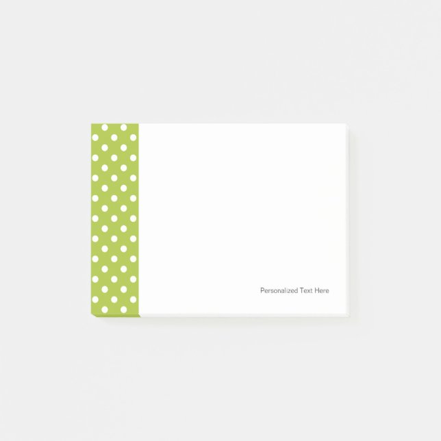 Post-it® Motif de ressort avec le pois blanc (Devant)